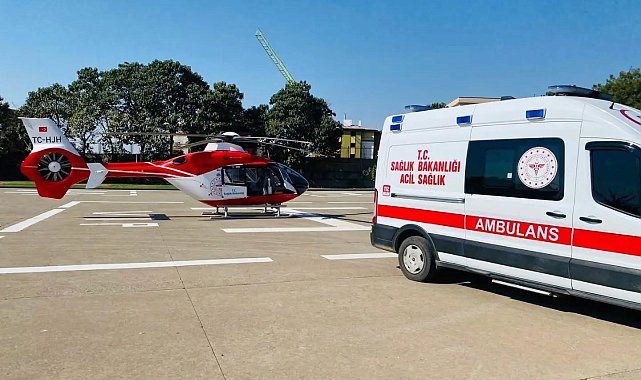 Şırnak'ta travma geçiren bebek helikopterle Diyarbakır'a sevk edildi