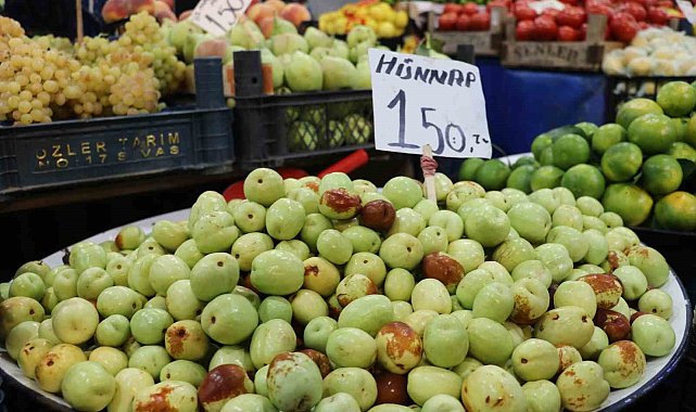 Sivas'ta tezgahların yeni gözdesi 'hünnap' meyvesinin faydaları saymakla bitmiyor