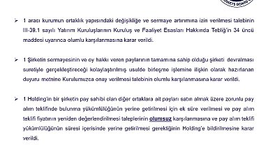 SPK'dan tasfiye süresine ilişkin basın duyurusu