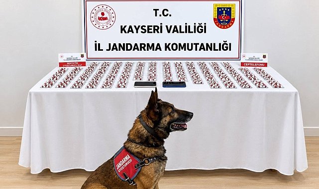 Şüphe üzerine durdurulan araçta bin 81 adet sentetik hap çıktı