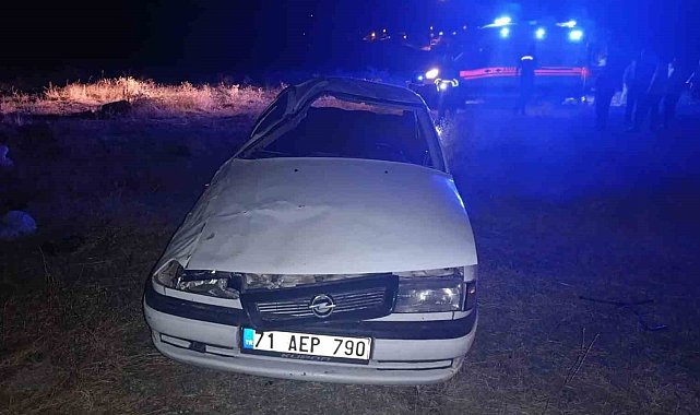 Takla atan otomobil hurdaya döndü: Yolcu öldü, sürücü tutuklandı