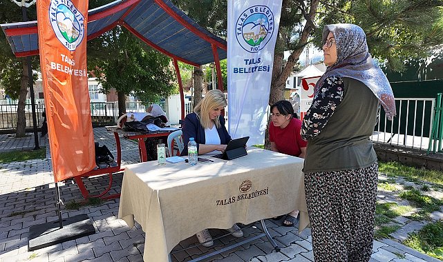 Talas'ta çocuklar kitapla, büyükler beyaz masa ile buluştu