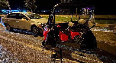 Tavşanlı'da otomobil elektrikli bisiklete çarptı: 2 yaralı