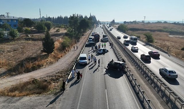 Tırdan dökülen mazot ortalığı savaş alanına çevirdi: 10 araç birbirine girdi