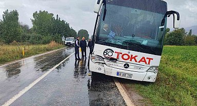 Tokat'ta otobüs kazası: 1'i ağır 2 yaralı
