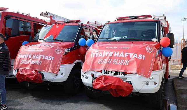 Trabzon İtfaiyesi'ne 9 yeni araç kazandırıldı