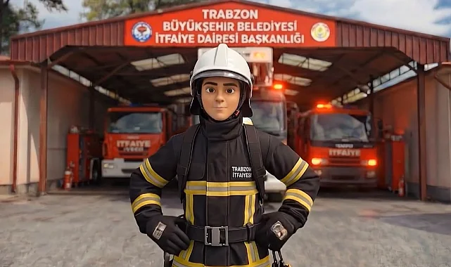 Trabzon İtfaiyesi'nden yangında ne yapılmalı animasyonu