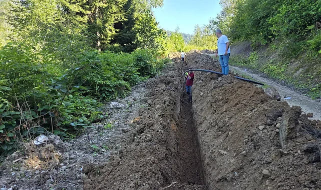 Trabzon Şalpazarı'nda içme suyu altyapısı güçleniyor