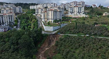 Trabzon'da heyelan: 2 yaralı