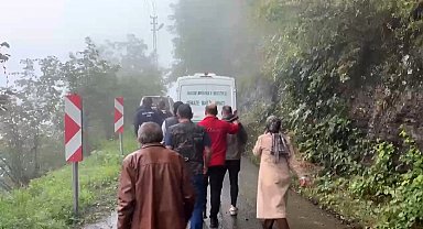 Trabzon'da toprak kayması: 1 ölü