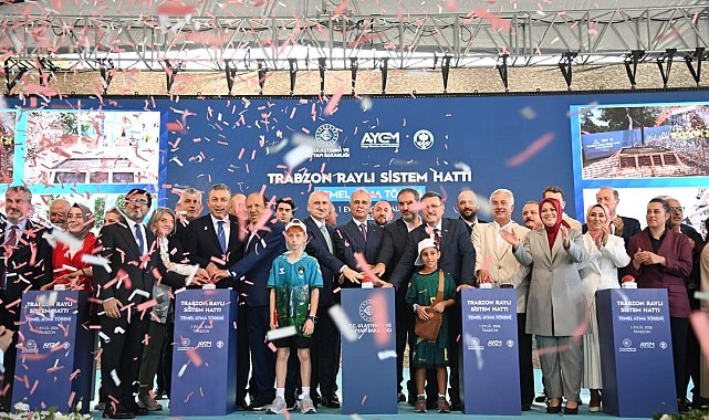Trabzon'un yarım asırlık hayali raylı sistemin temeli atıldı