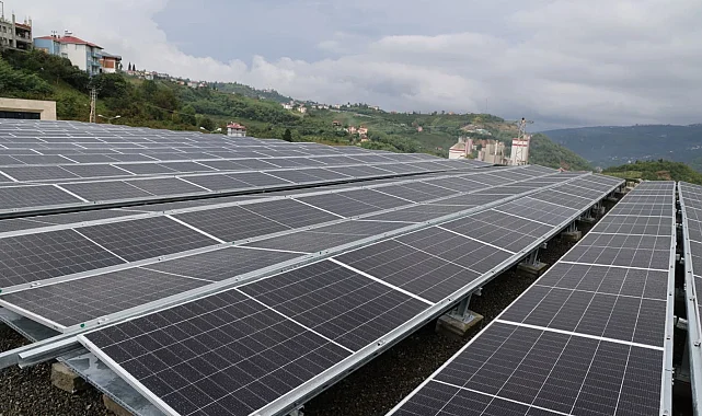 Trabzon'da Güneş Enerji Sistemi hizmete alındı