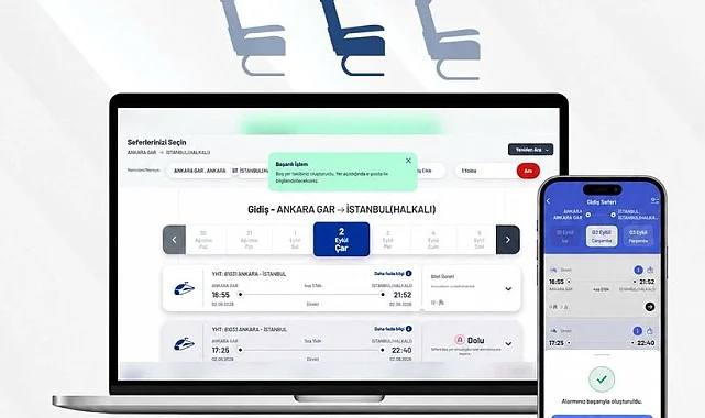 Tren biletlerinde yeni dönem... Boş yer açıldığında yolcuya bildirim gidecek