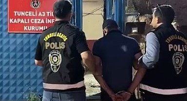 Tunceli'de 14 yıl kesinleşmiş hapis cezası bulunan zanlı yakalandı