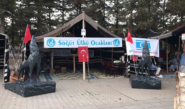 Ülkücülerin çadırı Söğüt Ertuğrul Gazi'yi Anma ve Yörük Şenlikleri'ne damga vurdu