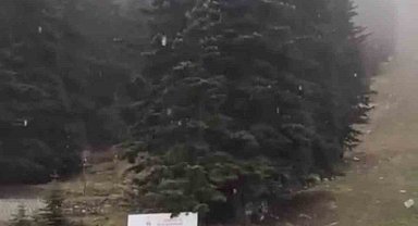 Uludağ'a sezonun ilk karı yağdı