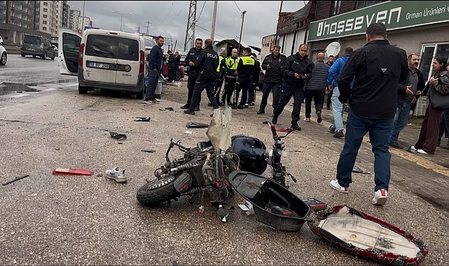 Uyarı tabelasının yanında kaza... Bisikletlinin hayatını kaybettiği kaza kamerada