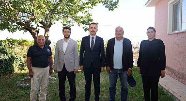 Üzümlü'de Kıbrıs gazisine ziyaret