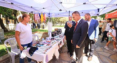 Vali Akbıyık, Mor Pazar'ı ziyaret etti
