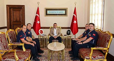 Vali Sözer, itfaiye personeliyle bir araya geldi