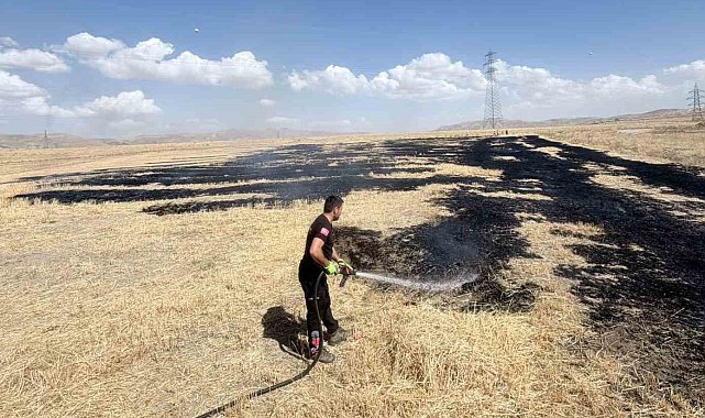 Van'da örtü üstü yangını