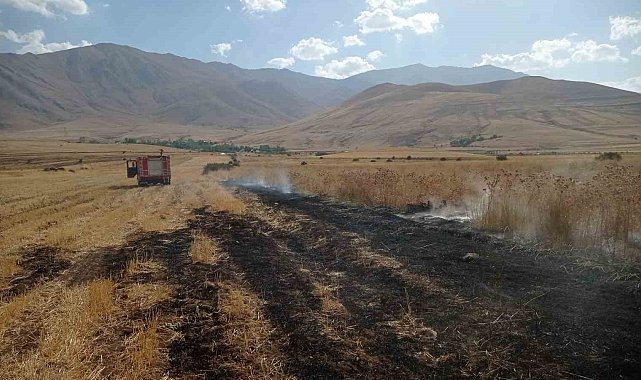 Van'da örtü üstü yangını