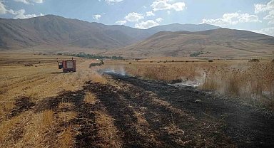 Van'da örtü üstü yangını