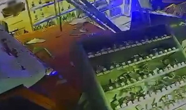 Veresiye tartışması iddiası: Kamyonuyla tekel bayisine böyle daldı