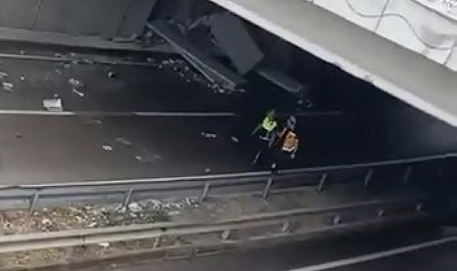 Yağış sebebiyle kontrolden çıkan tır makasladı: Sürücü yaralandı