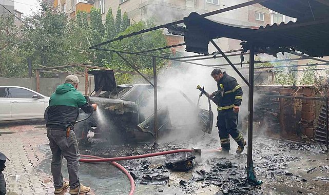 Yangını söndürmek isterken yaralandı