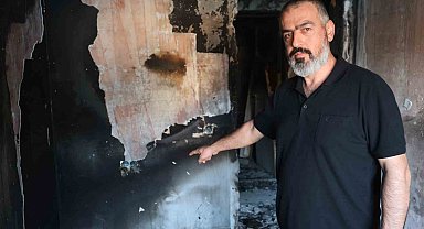 Yanmış daireden yayılan koku ve böcekler komşuları canından bezdirdi