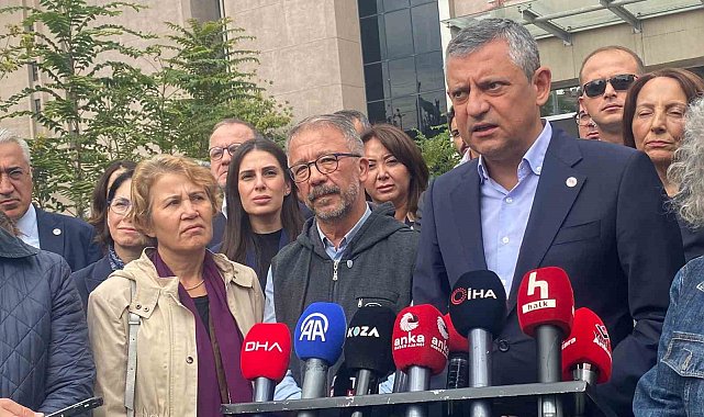 Yeni Parti Genel Başkanı Özgür özel, 10 Ekim Gar davası için Adliyeye geldi