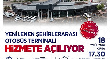 Yenilenen Karabük Şehirlerarası Otobüs Terminali resmi törenle açılacak
