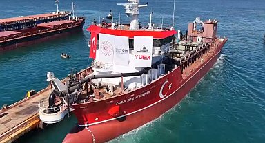 Yerli dizaynla ilk emici özellikli tarama gemisi mavi sularda