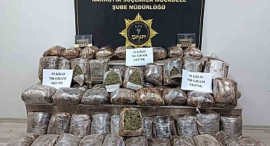 Yolcunun valizinden 39 kilo 700 gram uyuşturucu çıktı