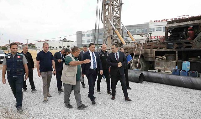 Yoncalı'da jeotermal üretim kuyusu için sondaj başladı
