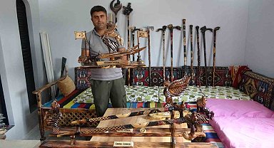 Yozgatlı baston ustasının el emeği eserleri, siyasetçilerin ve gurbetçilerin gözdesi oldu