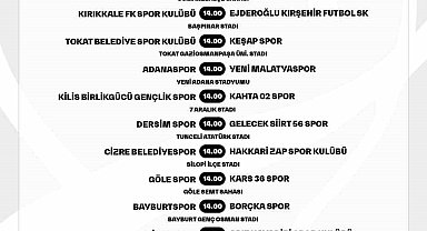 Ziraat Türkiye Kupası'nda 1. eleme turu maçlarının programı belli oldu