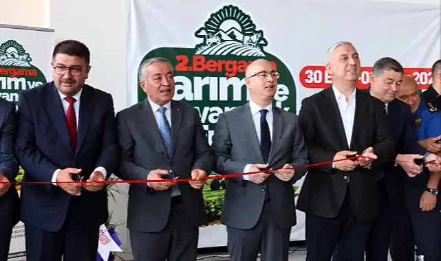 2. Bergama Tarım ve Hayvancılık Fuarı törenle açıldı