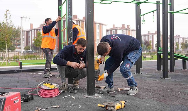 23 Nisan Parkı'nda bakım ve yenileme çalışmaları başladı