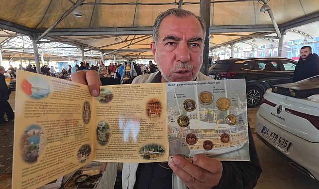 54 yıllık para koleksiyonunu Kütahya antika pazarında meraklılarıyla buluşturuyor