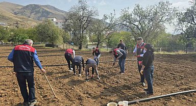 70 yaşındaki üretici Şehriban teyzenin yardımına tarım ekipleri yetişti