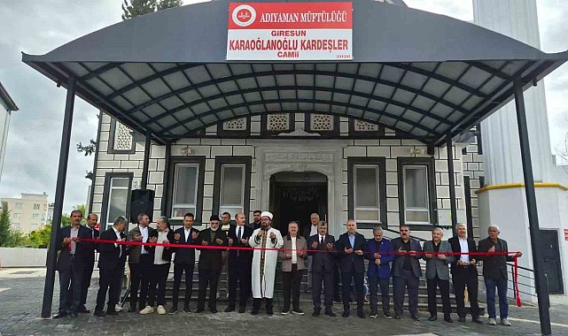 Adıyaman'da Giresun Karaoğlanoğlu Kardeşler Camisi ve Kur'an kursu açıldı