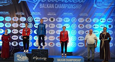 Adıyamanlı milli güreşçi Balkan ikincisi oldu