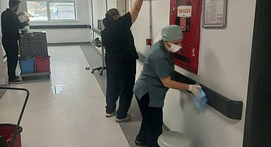 ADÜ Hastanesi hematoloji servisinde hijyen çalışması
