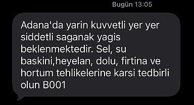AFAD'dan Adana için uyarı