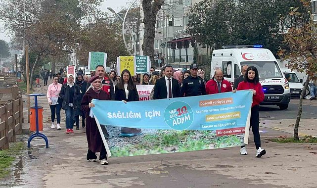 Akçakoca'da sağlık için yürüyüş