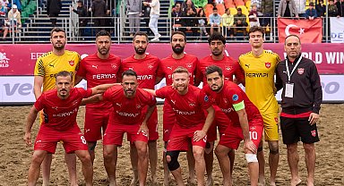 Alanya'nın plaj futbolu devleri son 16'da