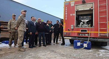 Alevlere teslim olan fabrikada Vali Masatlı incelemelerde bulundu