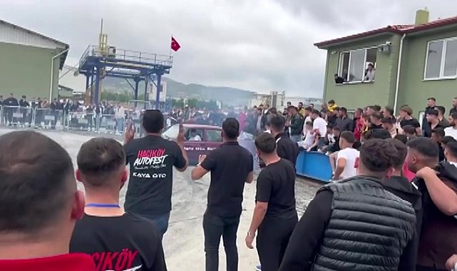 Amasya'da drift gösterisinde yürekler ağızlara geldi